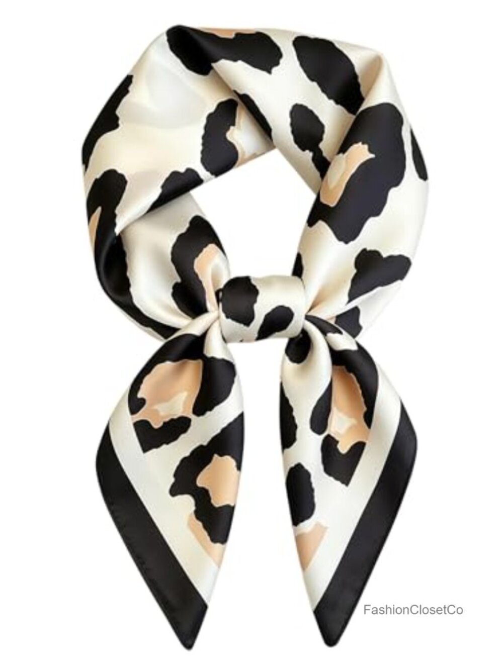 Satin Look Square Scarf 27.5 Inch Faux Silk Headscarf